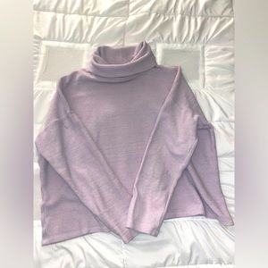 Aerie - Turtle Neck Sweater - Size S - Lilac